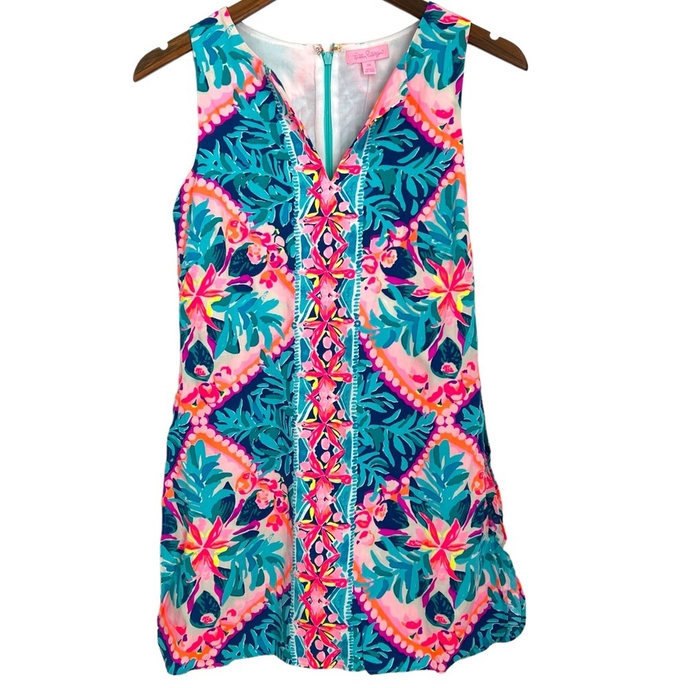 Lilly Pulitzer Tanya Romper in Seaside Aqua Size 00
